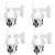 4DB Smart WiFi Outdoor Security Camera Set, 4 Pack, 1080p Full HD, Night Vision, Motion Detection, Two-way Audio, Weatherproof