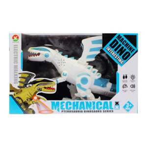 Fehér elektromos járó dinoszaurusz játék fény és hanghatásokkal, Mechanical Pterosaurs Dinosaurs Series - Nonbrand Interaktív gyerek játék