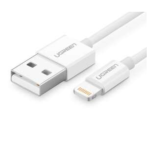 Cablu UGREEN USB la Lightning, alb, 2m - Cabluri Lightning