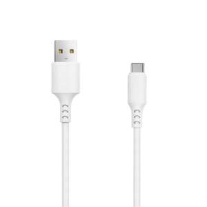 Fehér USB-C - USB kábel, 1 méter hosszú, 3A töltés - Kábel & Tartozék