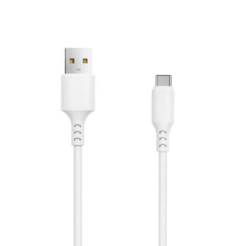Fehér USB-C - USB kábel, 1 méter hosszú, 3A töltés