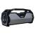 Rebeltec SoundBox 400 Bluetooth speaker, black and silver, side view