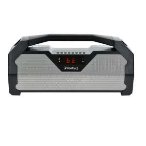 Rebeltec SoundBox 400 Bluetooth-Lautsprecher, schwarz und silber, Vorderansicht - Rebeltec