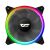 Darkflash DR12 Pro ARGB PC fan, illuminated