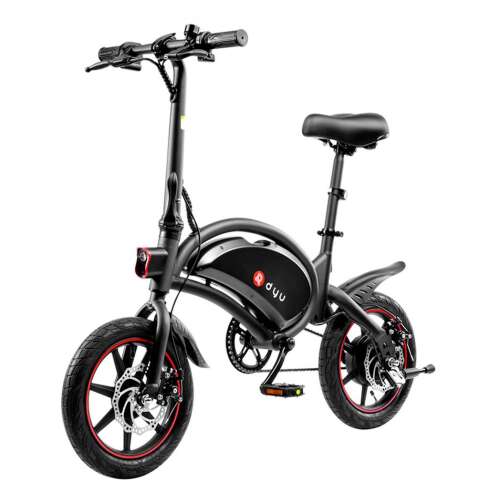 Összecsukható, elektromos kerékpár - 10AH akkumulátor, 35-40 km max. hatótáv - fekete 46815220