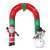 Inflatable Christmas archway with Santa and snowman, 240 cm, 9 LED lights, IP44, Merry Christmas