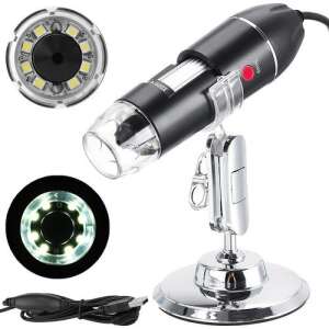 Microscop digital portabil 1600X, MT Malatec, USB, foto-video, 8 LED-uri, zoom digital 5X