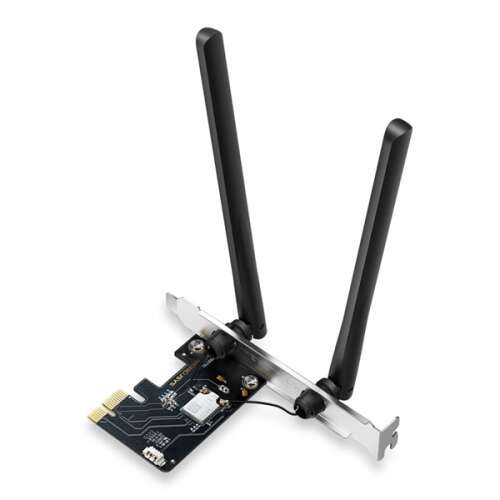 Mercusys MA86XE AXE5400 Wi-Fi 6E PCIe адаптер с Bluetooth 5.2, две антени, черен
