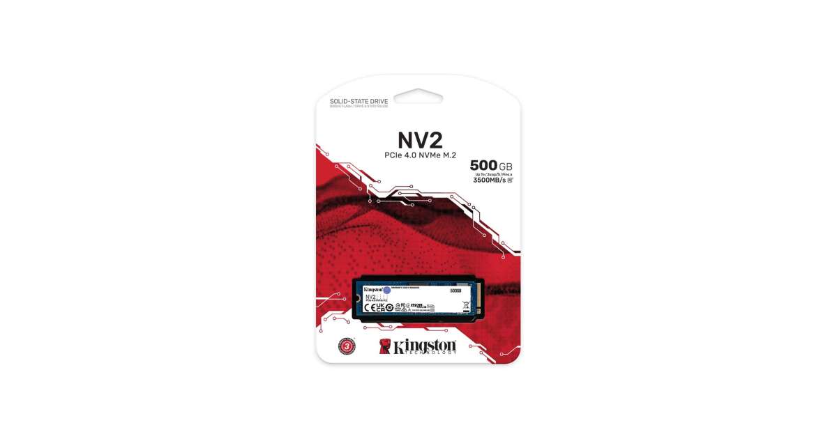 KINGSTON SNV2S/500G SSD M.2 2280 PCIe 4.0 NVMe 500GB NV2 | Pepita.com