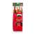 Christmas bottle bag with reindeer design, red and green, polyester, 32 x 12.5 cm, packaging