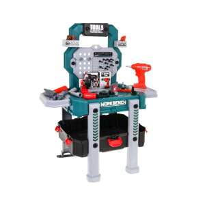 Kids 2 in 1 Tool Set with Toolbox, 78 Pieces, Green - DIY Craft Kit