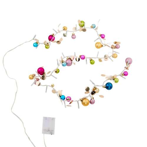 Jolly Lights LED Fényfüzér - Színes Gömbök - 250cm