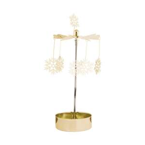 MERRY-GO-ROUND mécses-körhinta, hópehely 46907842 - Mécsestartó