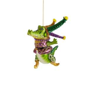 HANG ON bolond krokodil üveg karácsonyfadísz - Szezonális dekoráció