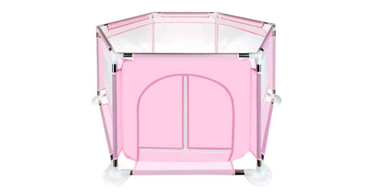 Hordozható járóka - 115x65cm rózsaszín | Pepita.hu