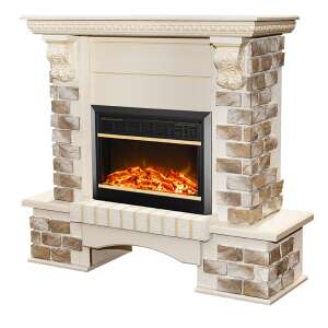 Elektrischer Kamin Topaz & Mars, Art Flame, 1090x1100x330 mm, 1500W, 2 Heizleistungen, 5 Flammenintensitätsmodi, Timer 46865999