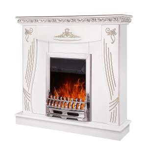 Elektrischer Kamin Napoli & Galileo silver, Art Flame, 1035x1100x300 mm, 2000W, Thermostat, 5 Flammenintensitätsmodi, Timer 46866345
