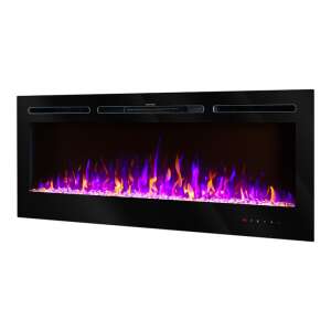 Elektrischer Einbau-/Wandkamin Hermes, Art Flame, 544x1280x140 mm, 1500W, 3 Flammenfarben, 5 Flammenintensitätsmodi, Brennholz und Kristalle 46866433