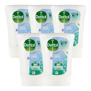 Dettol Explorer Aloe Vera și Bamboo Refill pentru spălarea mâinilor fără atingere 5x250ml