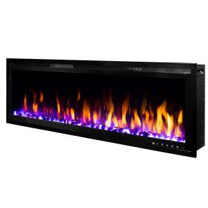 Art Flame Schubert 50 Elektromos be&eacute;p&iacute;thető kandall&oacute;, 433x1263,2x142 mm, Termoszt&aacute;t, T&aacute;vir&aacute;nyit&oacute;, 1500 W, Szines l&aacute;ng 46867393