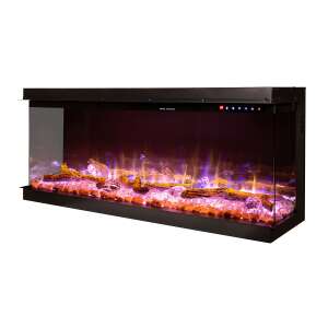Haiti 65 Einbau-3D-Elektrokamin, Art Flame, 533x1651x332 mm, 1500W, mehr als 100 Farbkombinationen, Thermostat, Brennholz und Kristalle 46867850