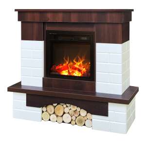 Elektrischer Kamin Leon & Dionis, Art Flame, 958x1096x280 mm, 1500W, 2 Heizleistungen, 5 Flammenintensitätsmodi, Timer 46868304