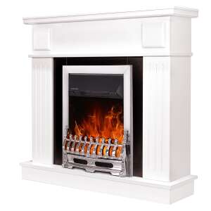 Elektrischer Kamin Oscar & Galileo silver, Art Flame, 997x1034x270 mm, 2000W, Thermostat, 5 Flammenintensitätsmodi, Timer 46868665