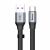 Kabel do ładowania Baseus Simple HW USB-C 5A, 40W, 23 cm, srebrno-czarny (CATMBJ-BG1) 46878688