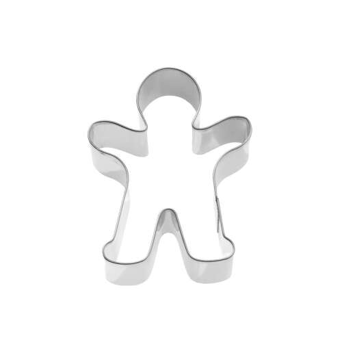 BISCUIT mézeskalács figura süteménykivágó, rozsdamentes acél, 8.4 x 6.4 x 2.5 cm