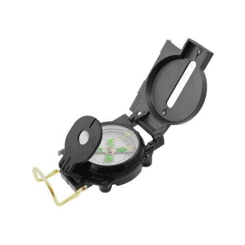 MFH - Max Fusch iránytű, zöld, nagyítólencsével, túrázáshoz, kempingezéshez és szabadtéri tevékenységekhez