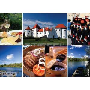 Varazdin tányéralátét a város, az étel és a természet képeivel - Irodai kiegészítő