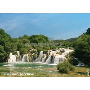 Krka Nemzeti Park tányéralátét, a Krka vízesések gyönyörű fotójával - Irodai kiegészítő