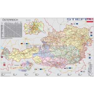 Ausztria szervező térképe fóliás-fémléces 46902089 