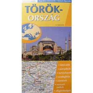 Törökország hajtogatott autótérkép 46902101 Térkép, útikönyv