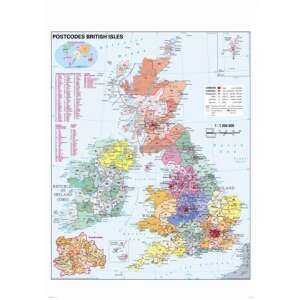 Nagy-Britannia irányítószámos térképe 46902842 