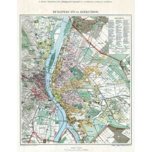Budapest fő- és székváros térképe fakeretben 46903027 