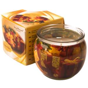 Home Aroma "Karácsonyi Álom" illatgyertya üvegpohárban karácsonyi mintával - Légfrissítő