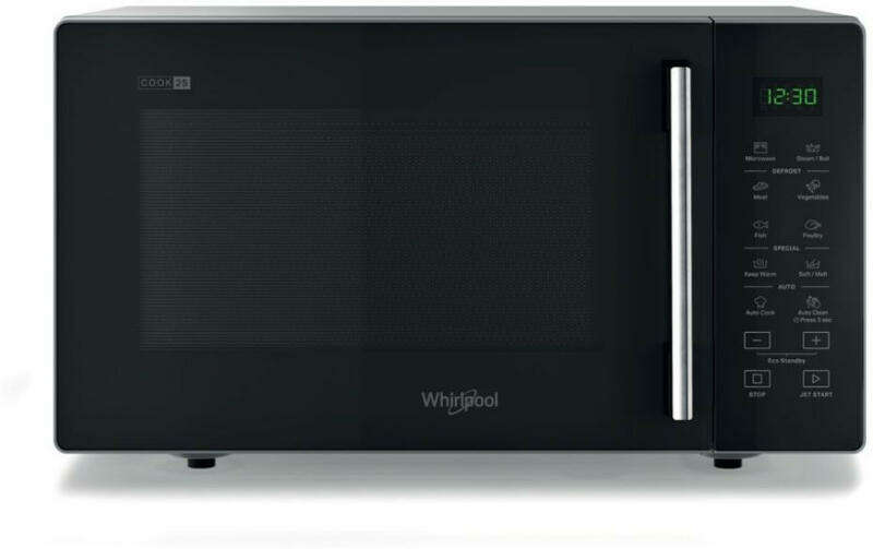 Whirlpool MWP 252 SB Mikrohullámú sütő, 25L, 900W, Auto Cook, Fekete