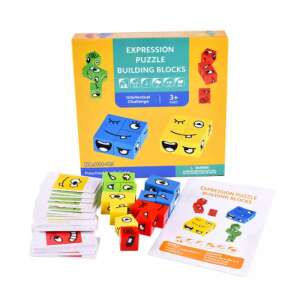 Színes, arcváltó kocka Puzzle társasjáték gyerekeknek, 2-4 játékos részére 46918799 Társasjátékok - Fiú - Unisex