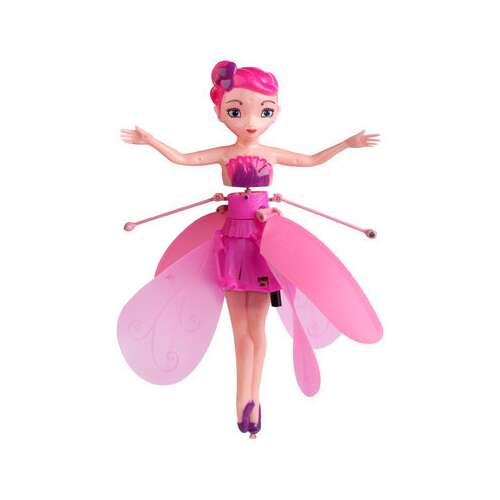 Rózsaszín repülő tündér baba játék, Repülő Tündér, lányoknak, gyerekeknek, interaktív, szórakoztató, ajándék, születésnap, karácsony