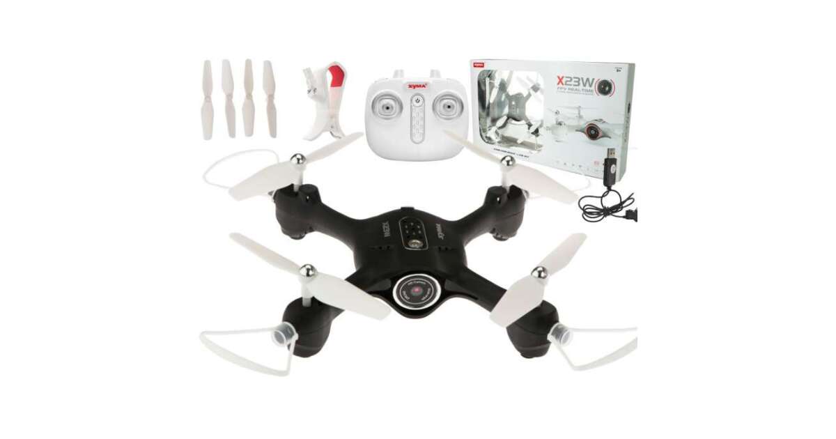 Syma X23W 4CH FPV Wi-Fi RC Drone Black