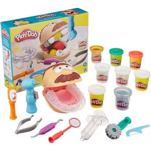 Hrací sada Play-Doh Dr. Drill & Fill Dentist, zábavná a vzdelávacia hračka pre deti, aby sa dozvedeli viac o starostlivosti o zuby - Hasbro Plastelíny