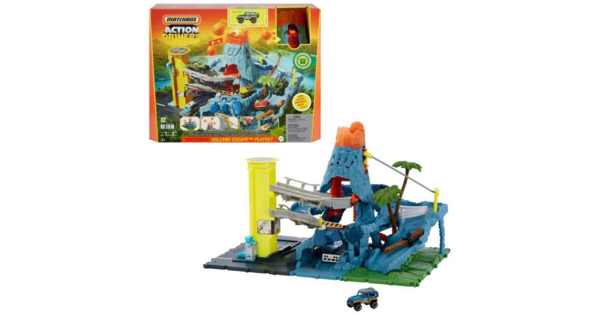 Hot wheels best sale volcano escape playset