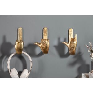 FINGERS Arany Fali Akasztó - 3 db - Alumínium