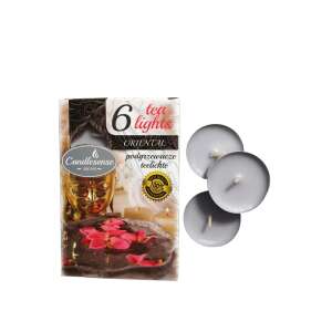 Candlesense Oriental illatú teamécsesek, 6 db-os csomag, illatos teamécsesek, gyertyák, otthoni illatosítás, relaxáció, hangulat - Mécses