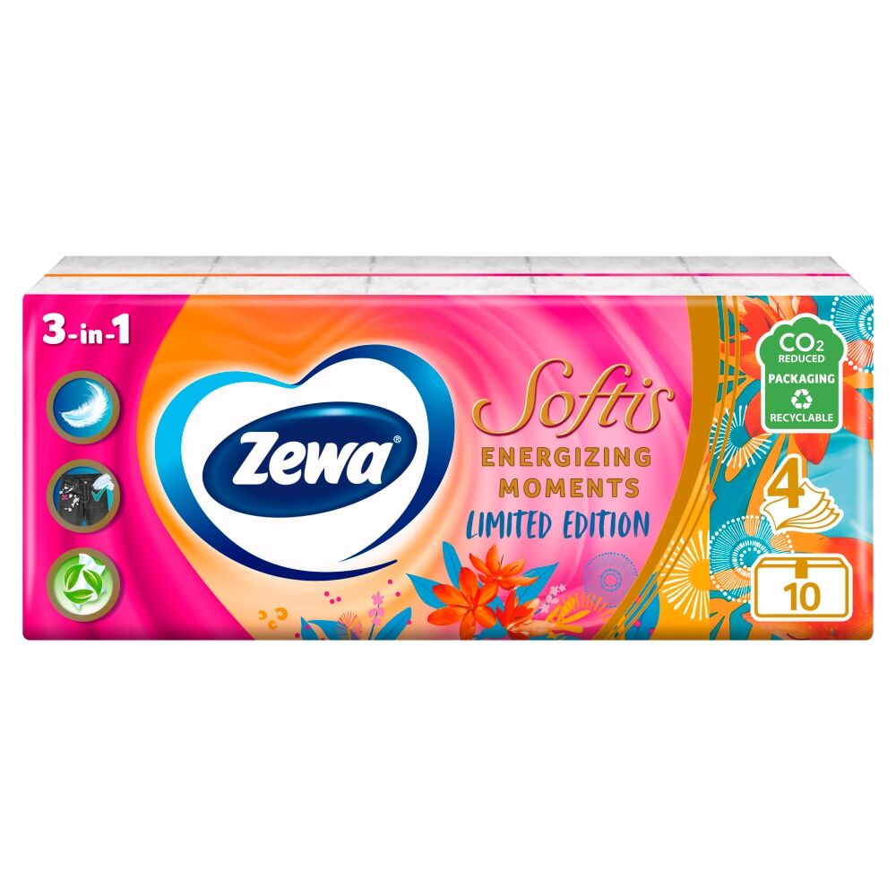 E-shop Zewa Softis 4-vrstvové Papierové vreckovky - Limited Edition 10x9 ks