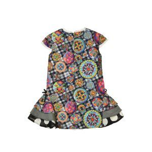 Rosalita Grey, patterned, short-sleeved girls' dress – 104 cm 126757161 - Girls' Dress