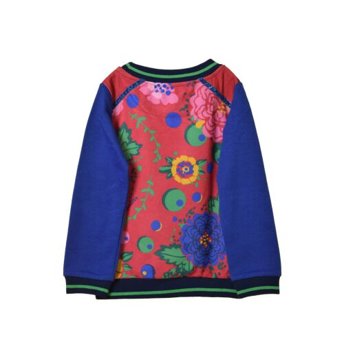 Rosalita kék-piros, mintás lány pulóver – 104 cm 127398851 - Gyerek kardigán