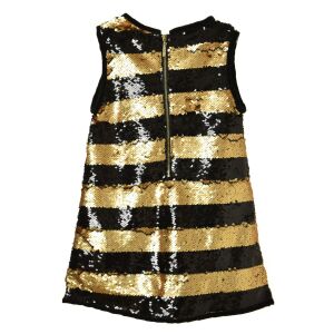 Rosalita black-gold glitter girls dress – 104 cm 126757455 - Girls' Dress