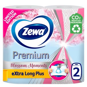 Zewa Premium Extra Long Plus 2-слоен Домакинска хартиена кърпа 2 ролки